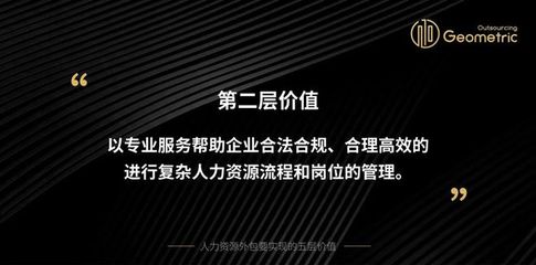人力资源外包要实现的五层价值